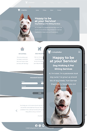 dog walker website